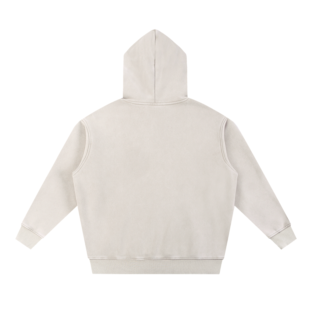 PESCHOCHO Snow Wash Fleece Oversize Hoodie