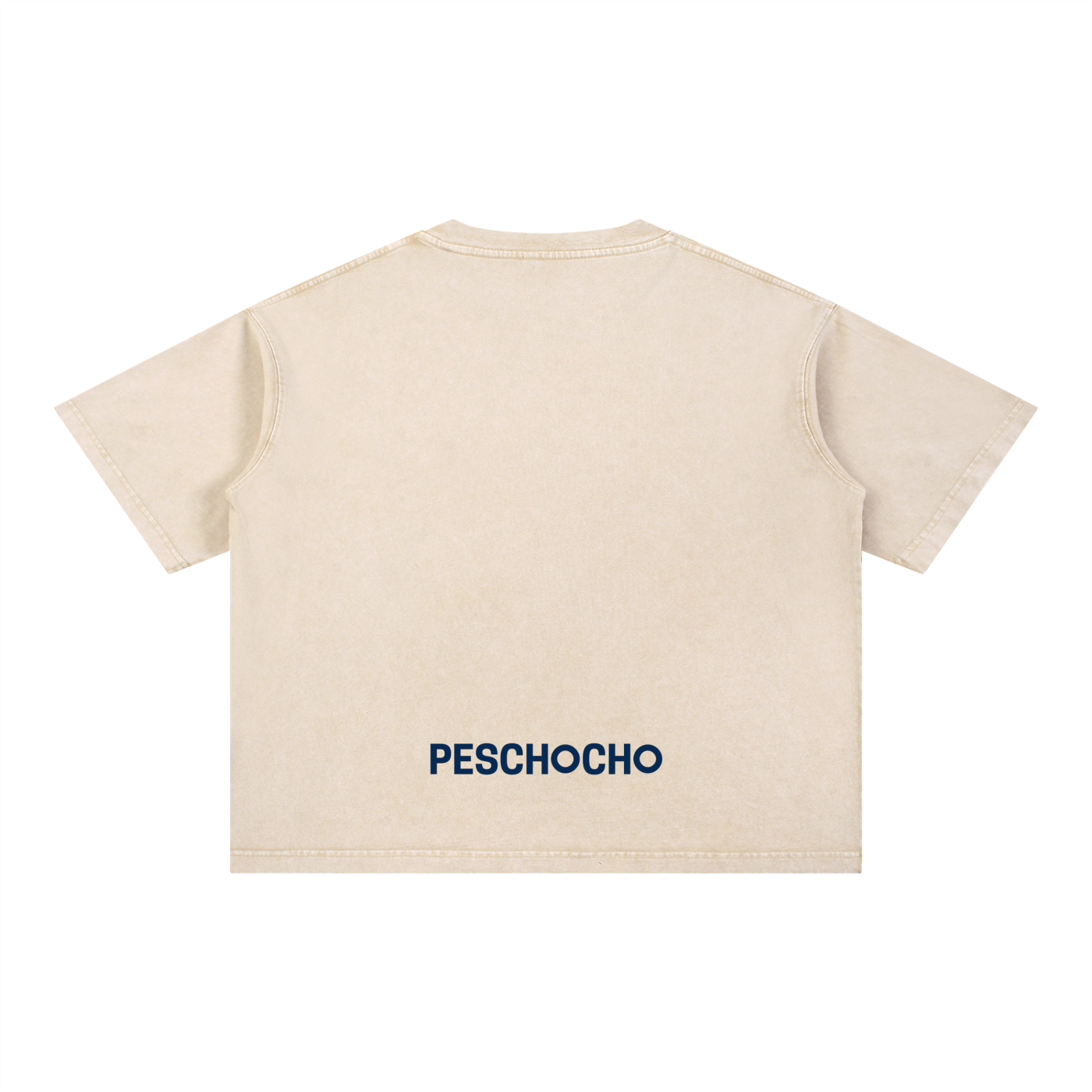 PESCHOCHO Mineral Wash Boxy Cotton T-Shirt