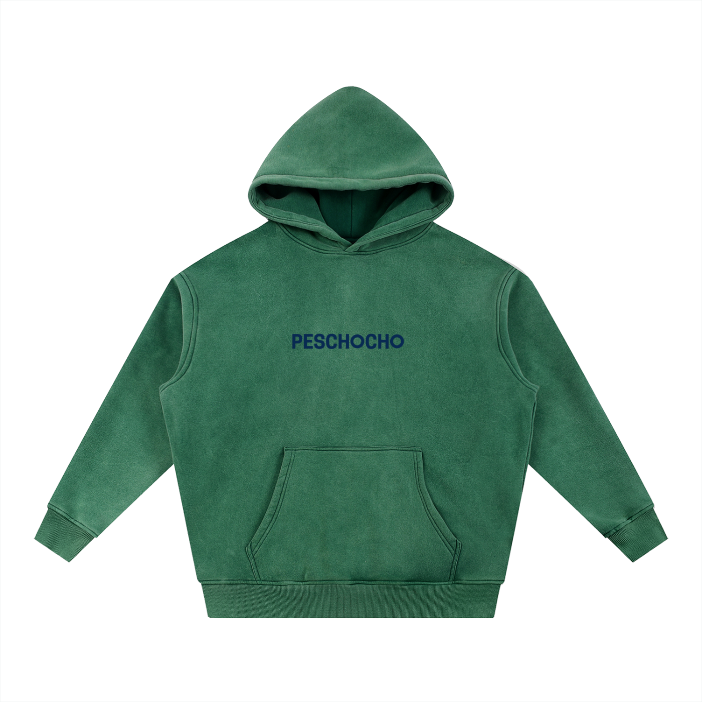 PESCHOCHO Snow Wash Fleece Oversize Hoodie