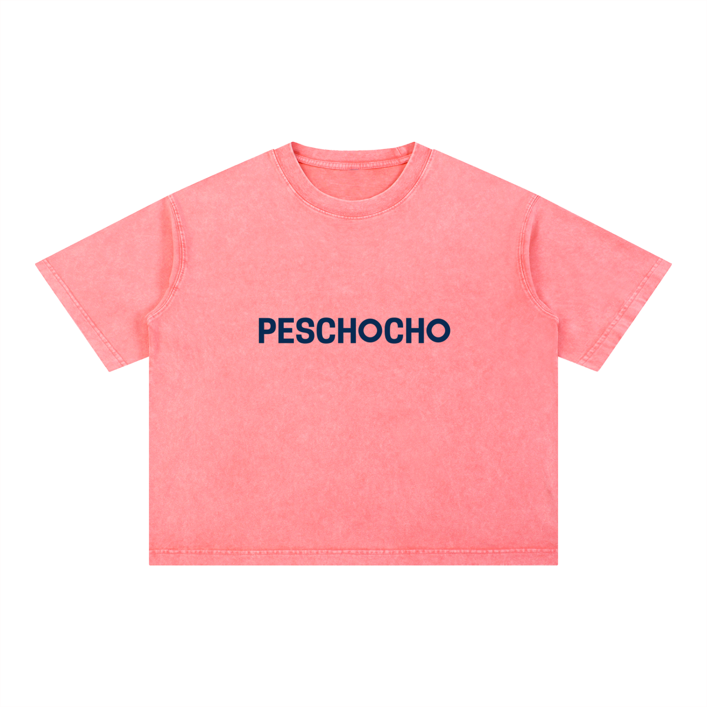 PESCHOCHO Mineral Wash Boxy Cotton T-Shirt