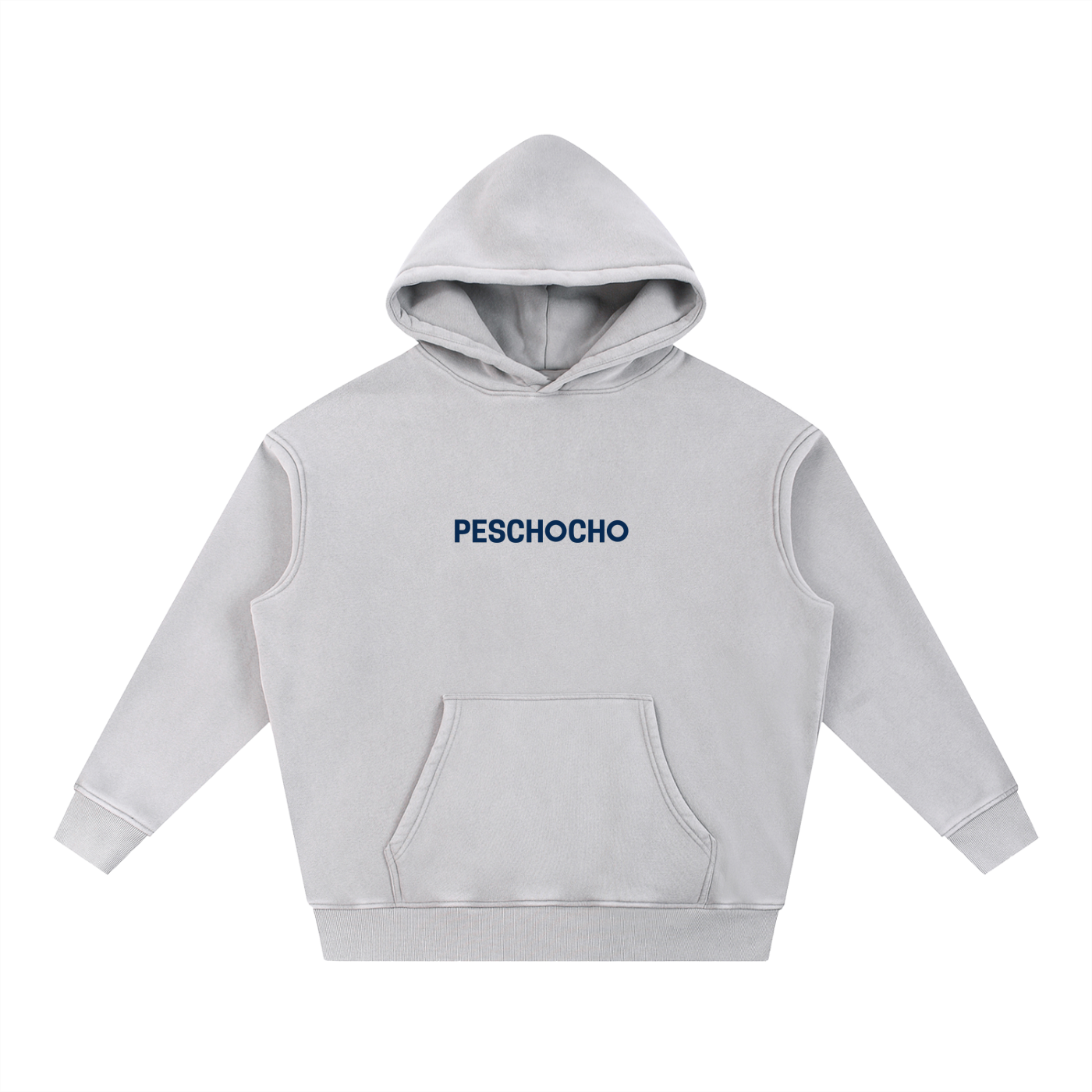 PESCHOCHO Snow Wash Fleece Oversize Hoodie