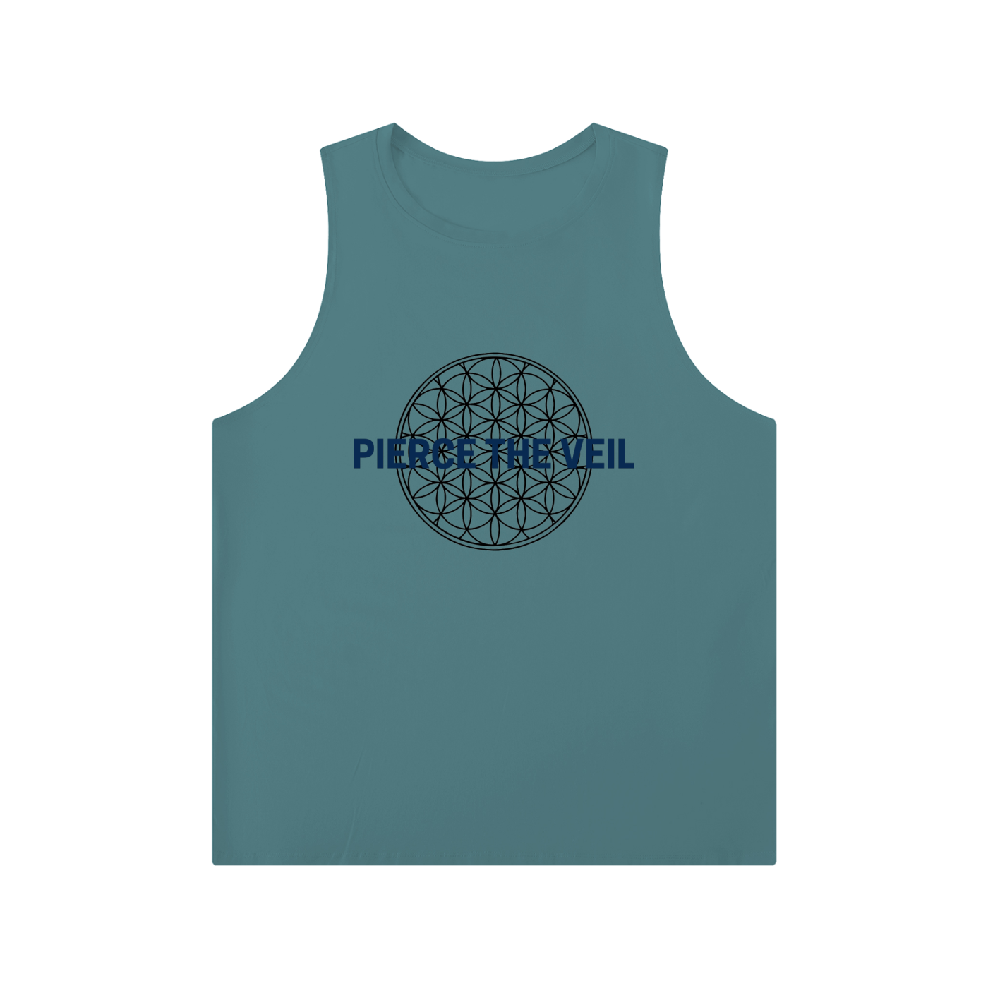 Men's Solid Color Crewneck Tank Top