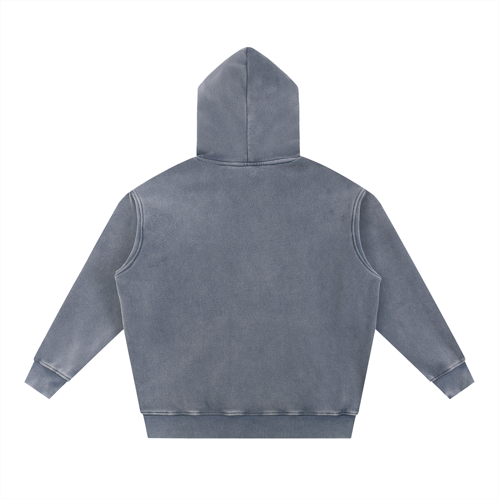 PESCHOCHO Snow Wash Fleece Oversize Hoodie
