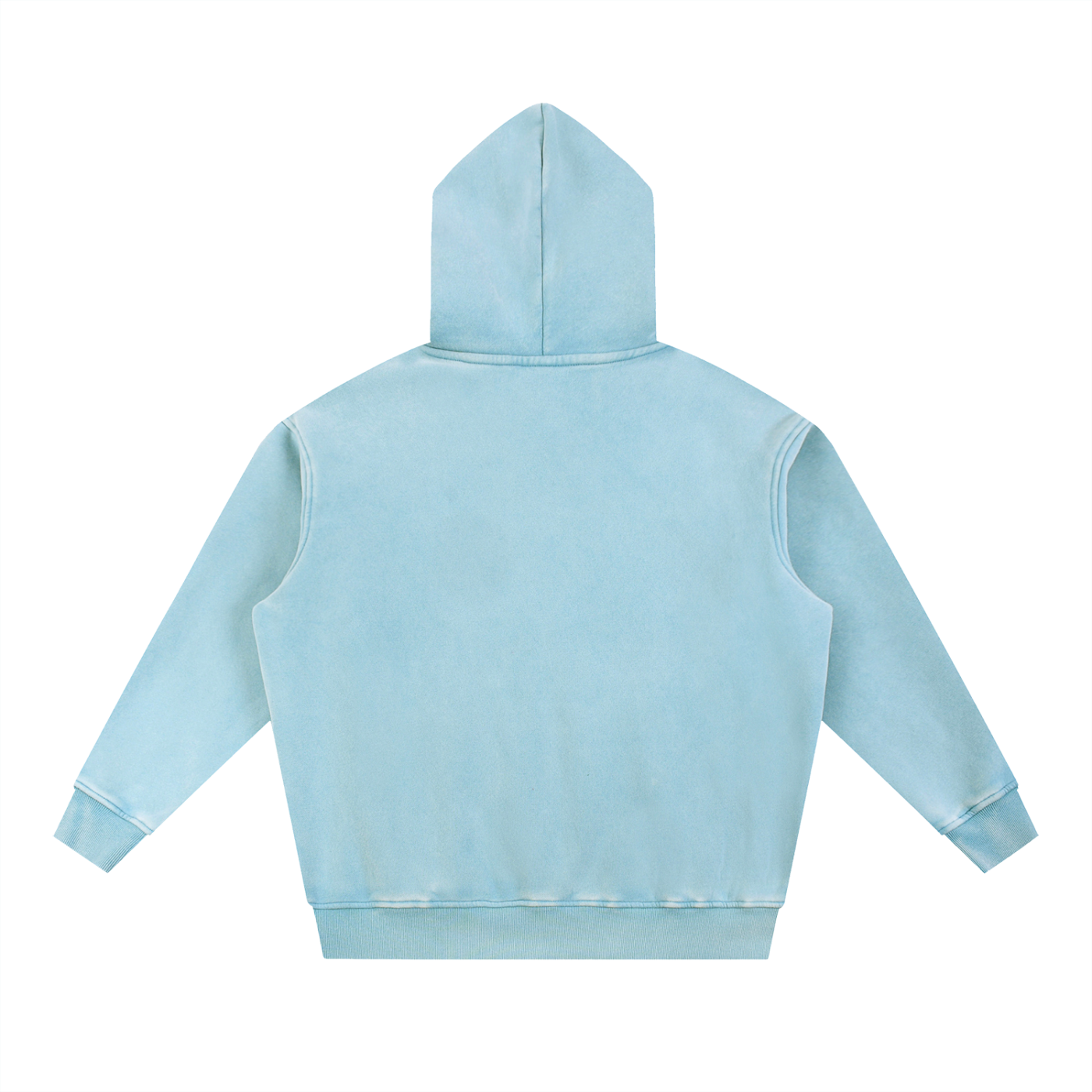 PESCHOCHO Snow Wash Fleece Oversize Hoodie