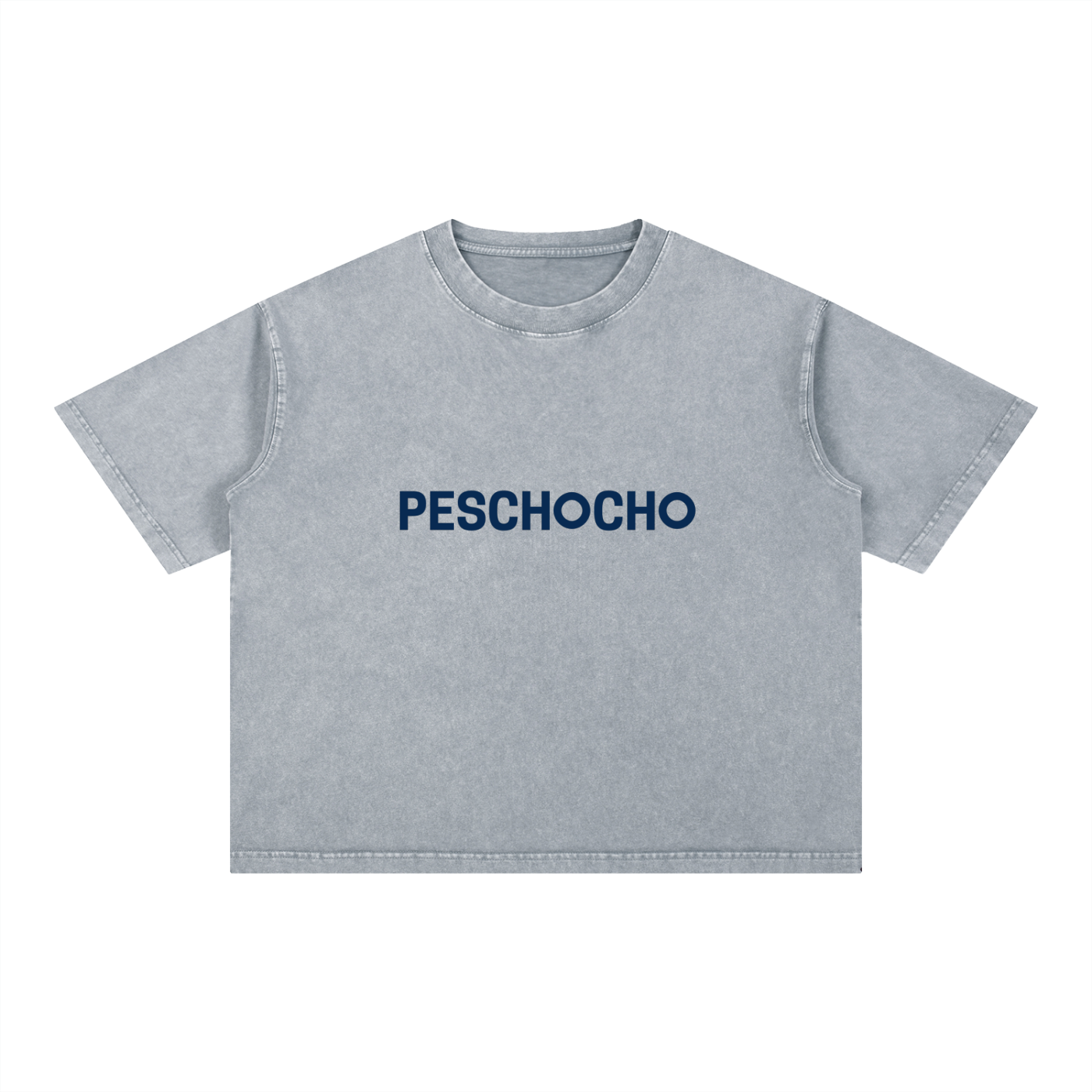 PESCHOCHO Mineral Wash Boxy Cotton T-Shirt