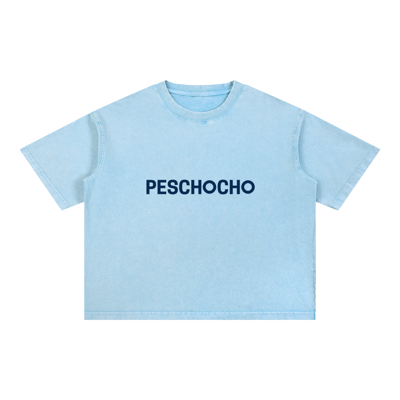 PESCHOCHO Mineral Wash Boxy Cotton T-Shirt