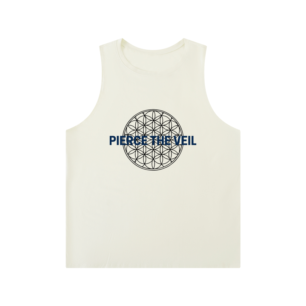 Men's Solid Color Crewneck Tank Top