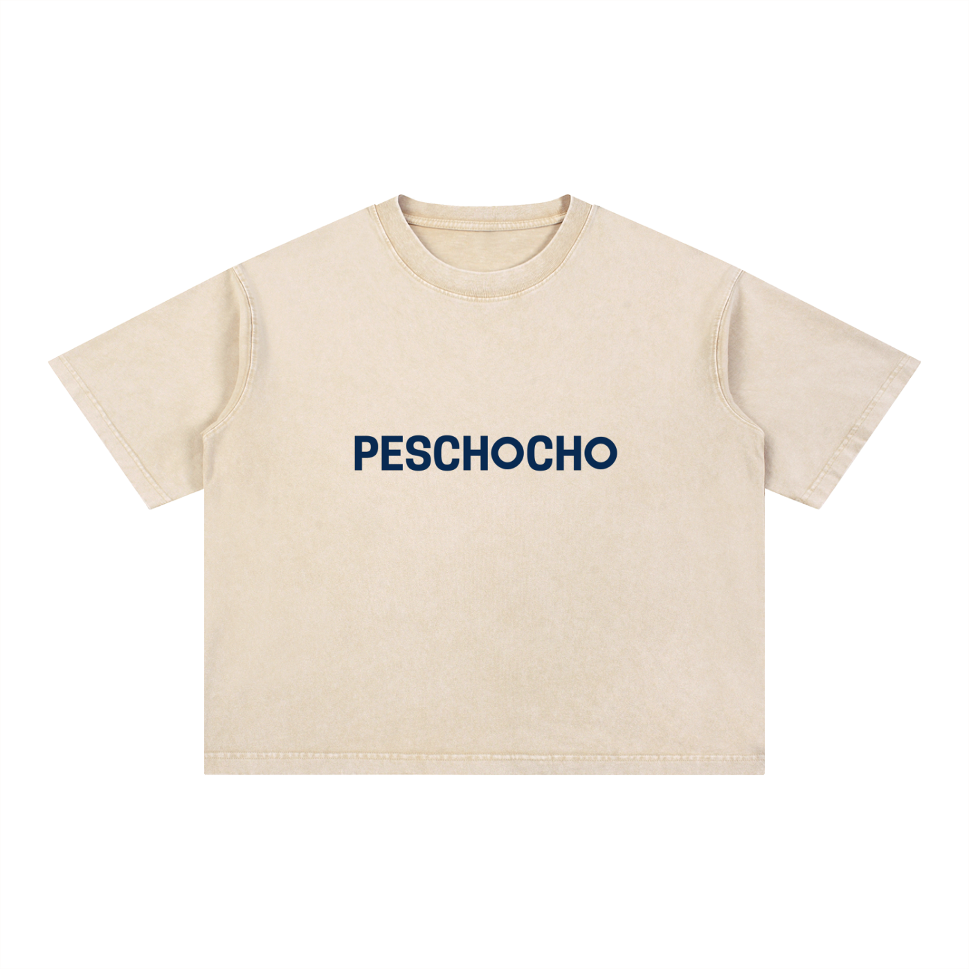 PESCHOCHO Mineral Wash Boxy Cotton T-Shirt