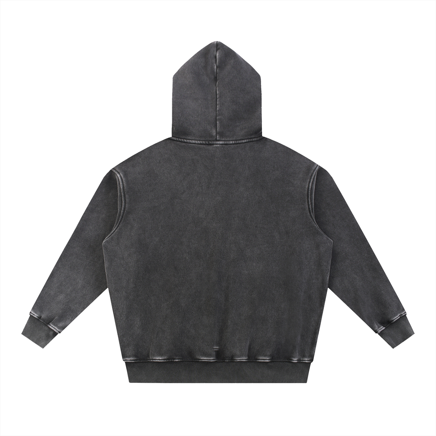 PESCHOCHO Snow Wash Fleece Oversize Hoodie