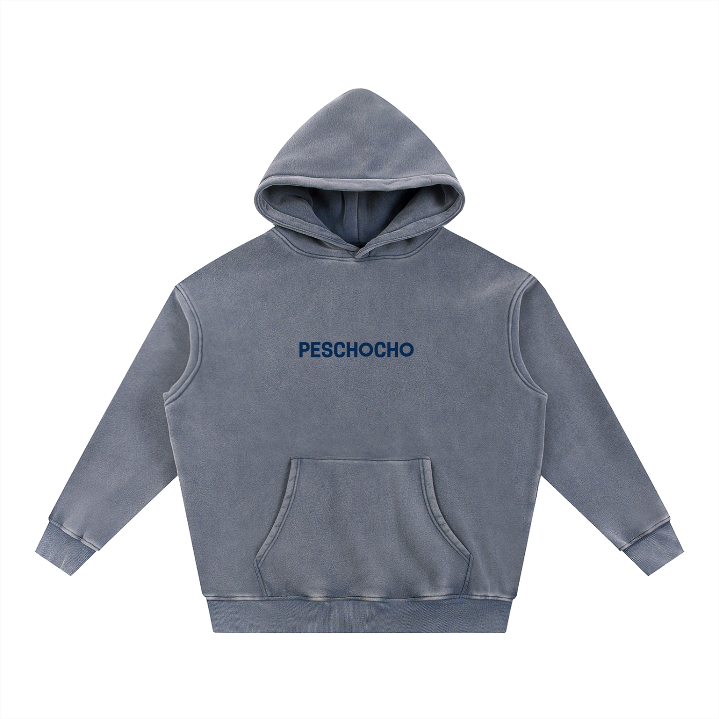 PESCHOCHO Snow Wash Fleece Oversize Hoodie