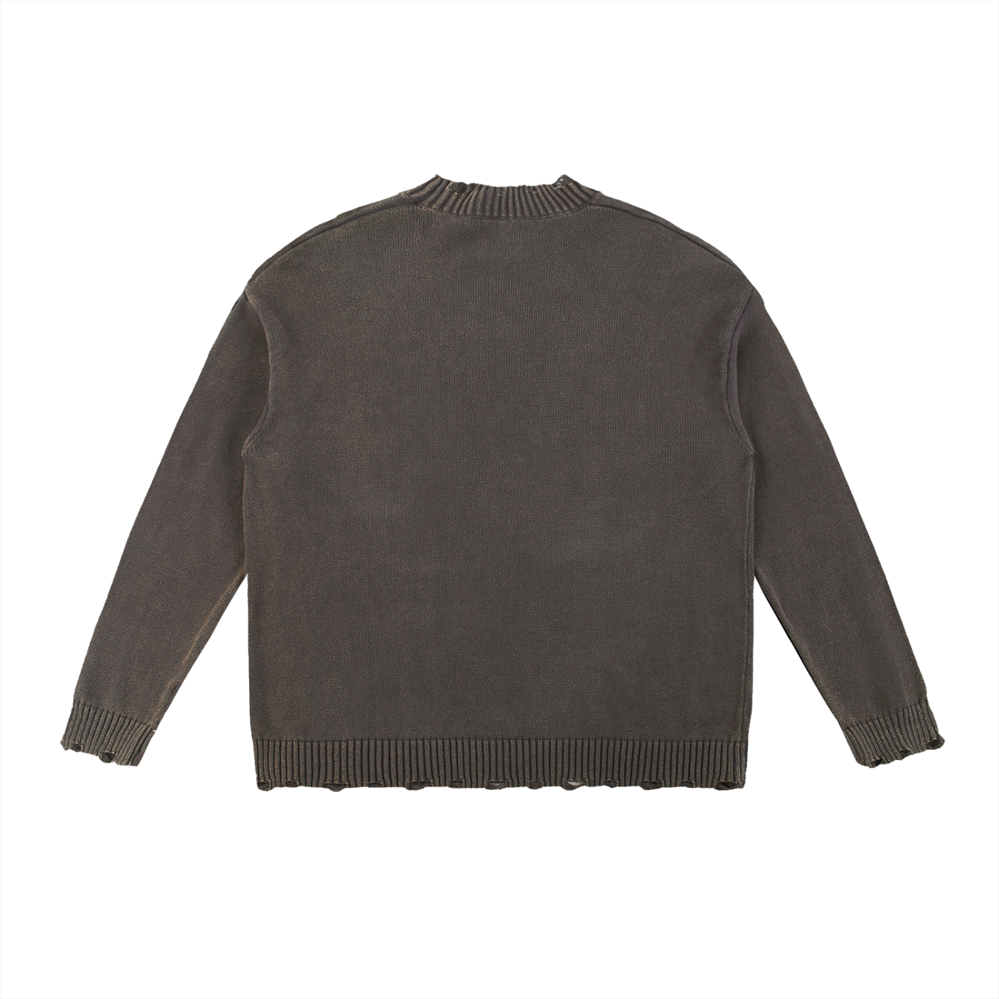 PESCHOCHO Vintage Washed Hand-Frayed Sweater