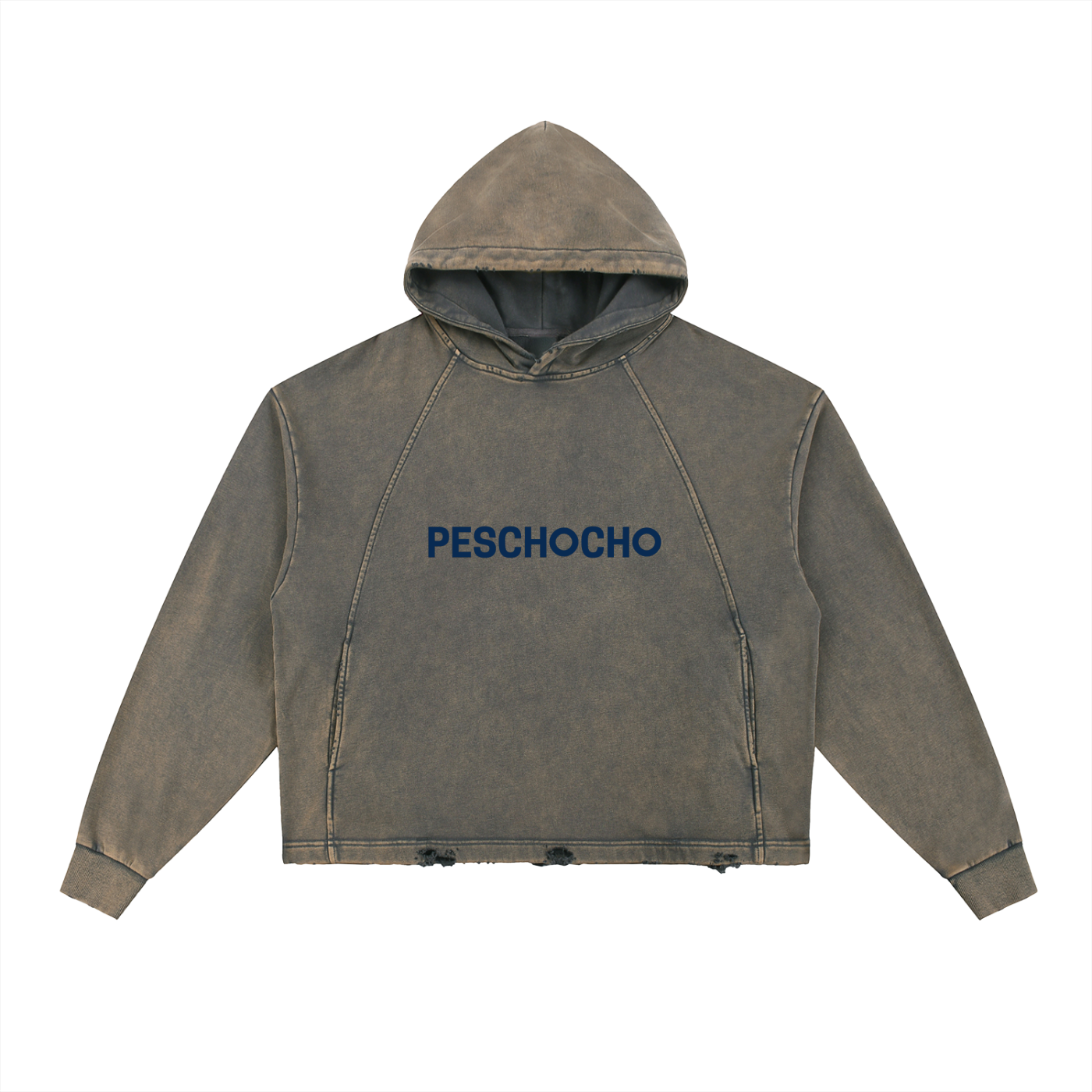 PIERCE THE VEIL Vintage Washed Frayed-Hem Hoodie